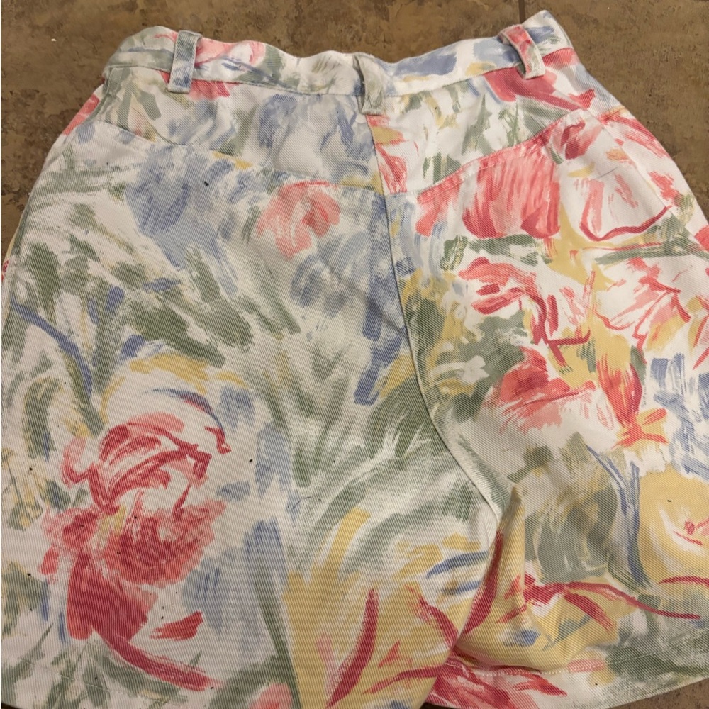 Jones New York Sport Floral Cotton Jacket with 2 matching shorts. 90s petite🎀 - Picture 11 of 15